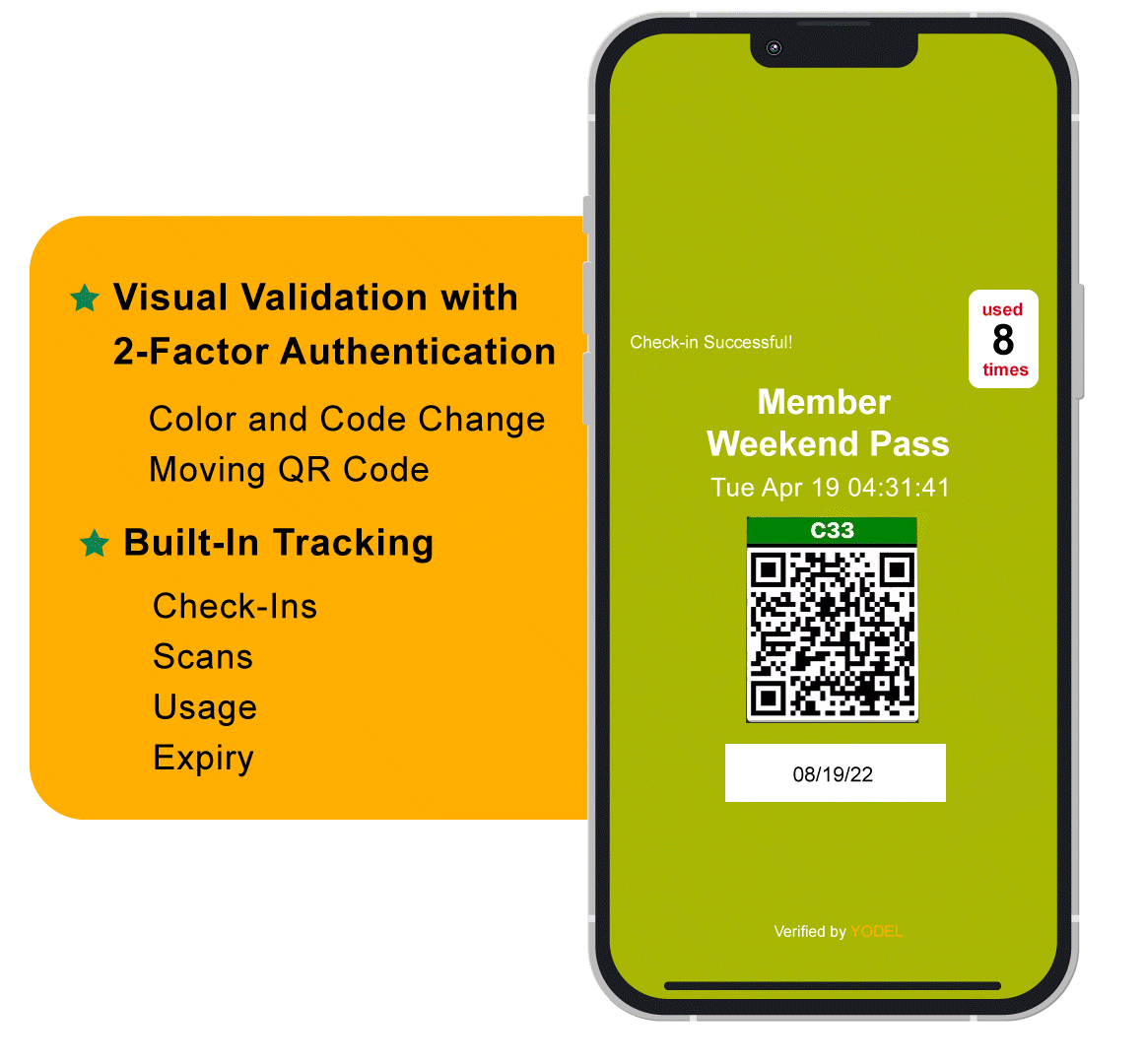 Yodel E-Card 2-factor authentication makes the pass fraud proof